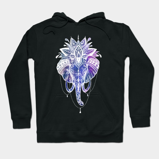 Cosmic Elephant Hoodie by Prettielilpixie